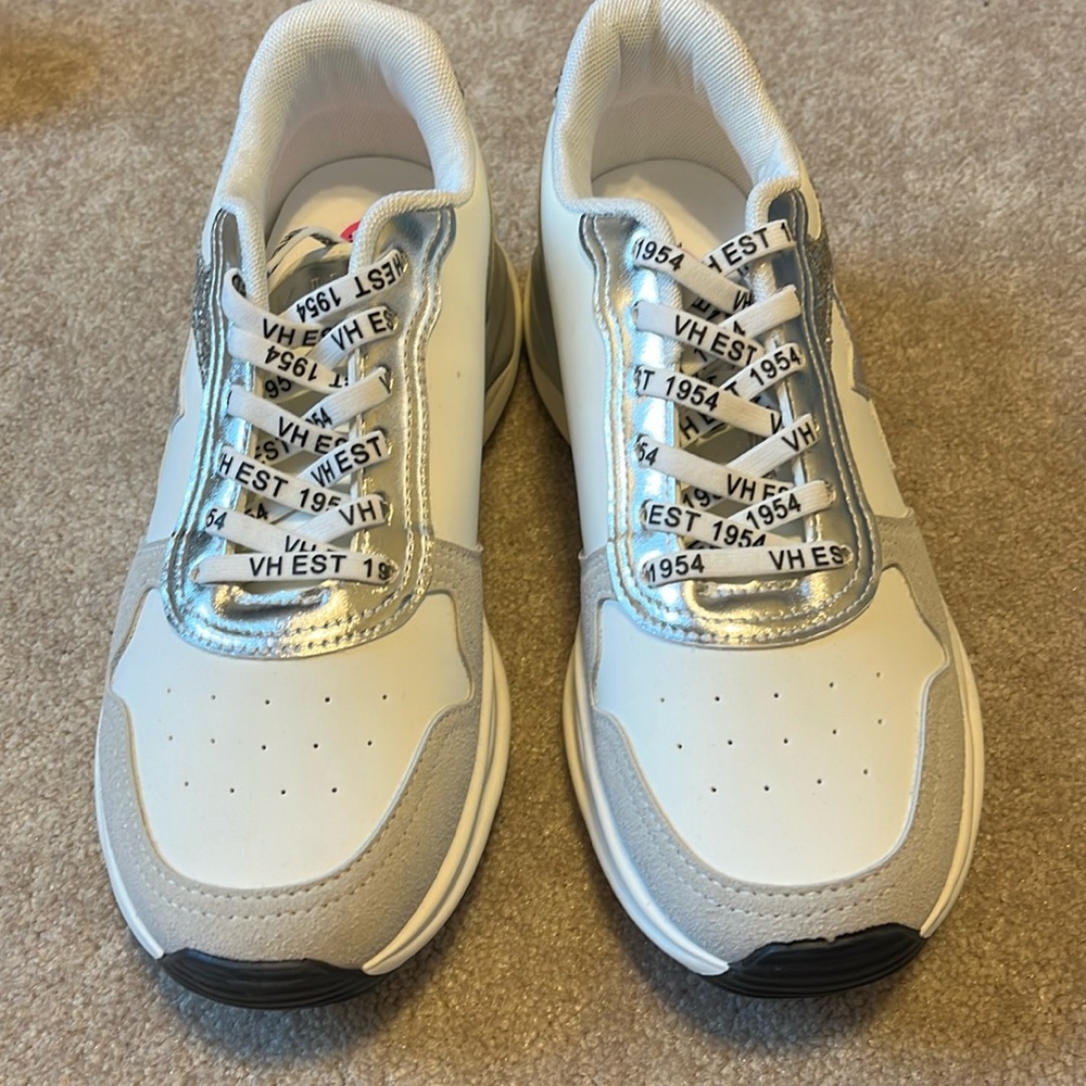 Vintage Havana run white silver chrome glitter sneakers. BN Multiple sizes